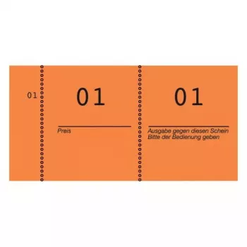 Biļetes Avery 869-10-1 100 gab. Oranžas