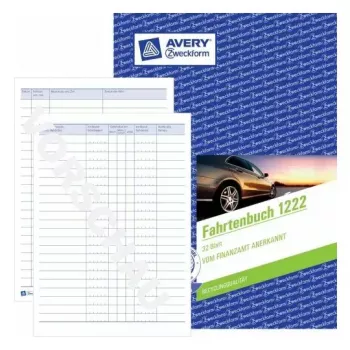 Reģistru papīrs Avery 1222, balts, 32 lapas, 210×148 mm