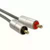 Hama 00080865 audio kabelis 2 m 3,5 mm – 2 x RCA sudraba
