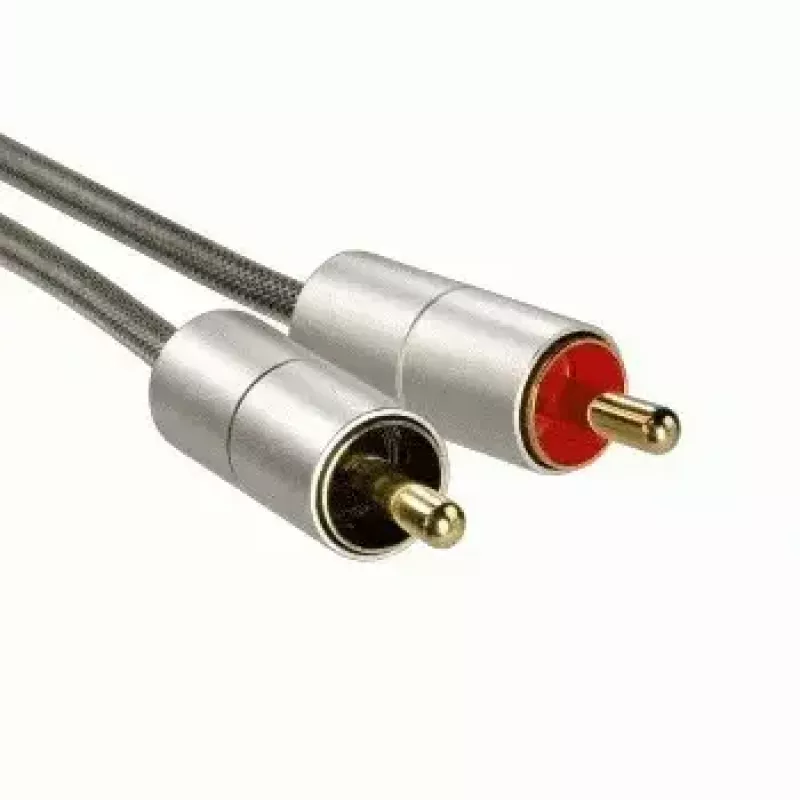 Hama 00080865 audio kabelis 2 m 3,5 mm – 2 x RCA sudraba