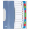 Esselte 624030 šķirotājgrāmata, 266 mm, 20 mm, 370 g, zila, daudzkrāsaina