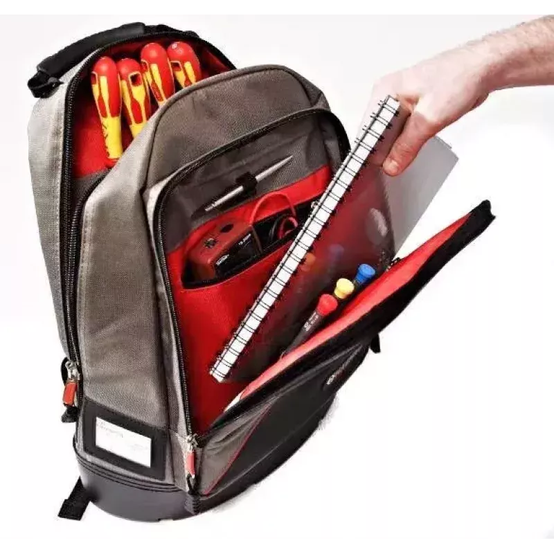 Mugursoma C.K Tools MA2635 Melna Pelēka Sarkana