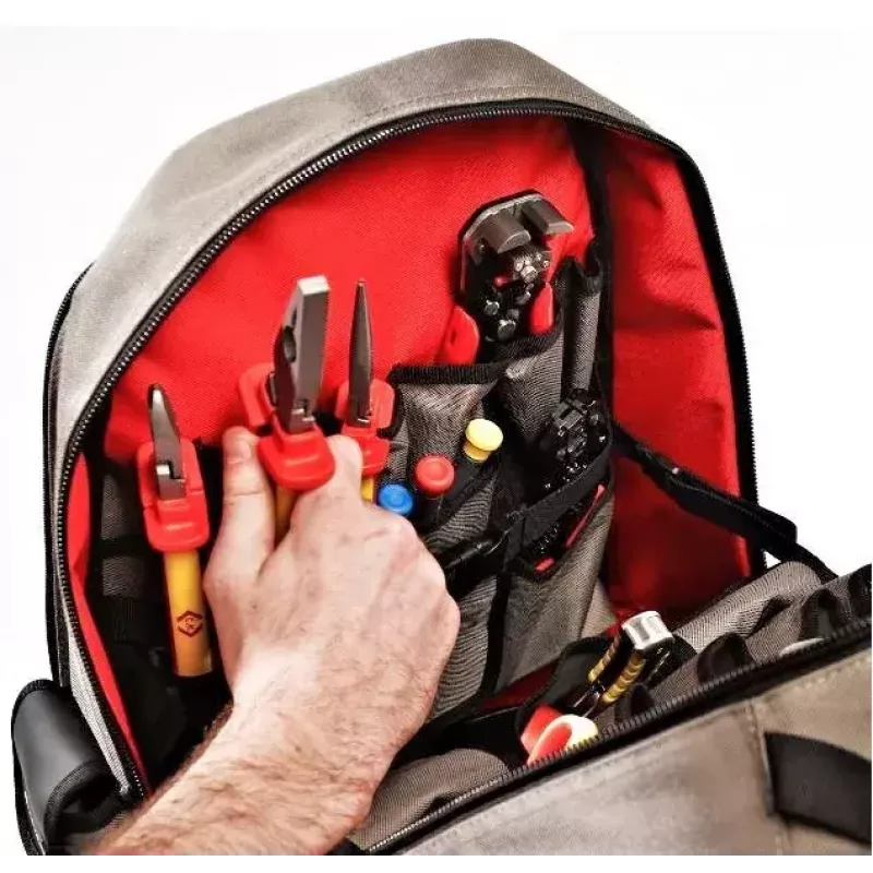 Mugursoma C.K Tools MA2635 Melna Pelēka Sarkana