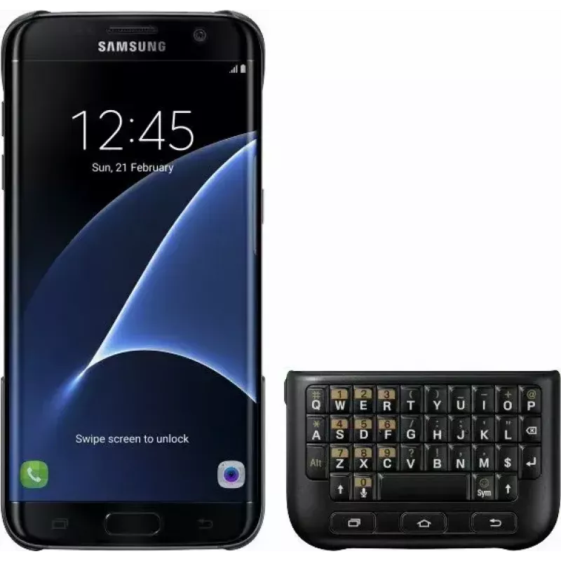 Aizsargmaciņš Samsung Galaxy S6 edge+ — Melns, 79.9 mm platumam un 12.6 mm biezumam