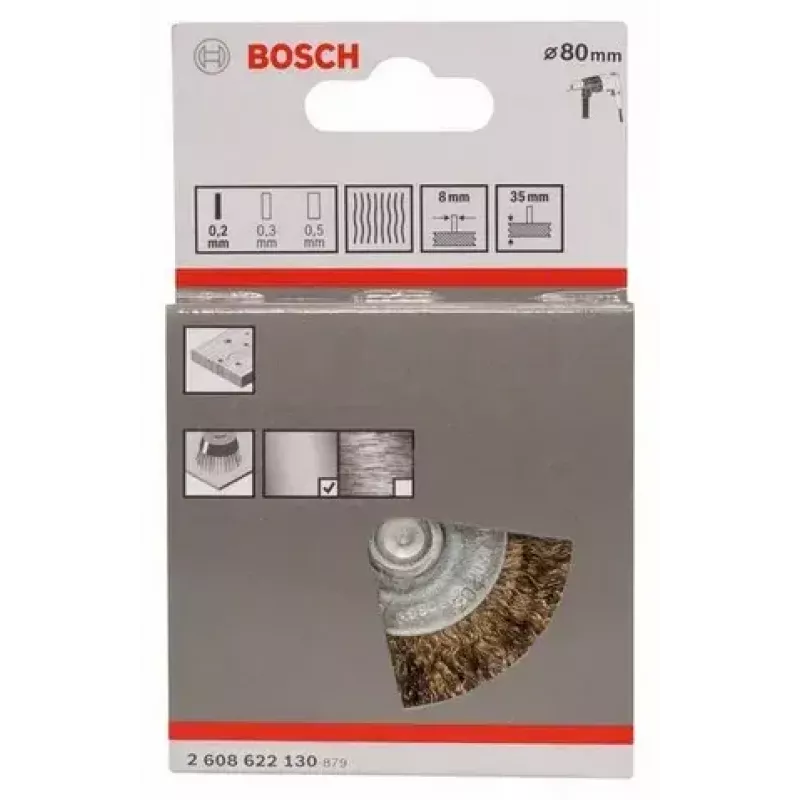 Stiepļu sukas disks Bosch 2 608 622 130 8 cm diametrs 8 mm kāts