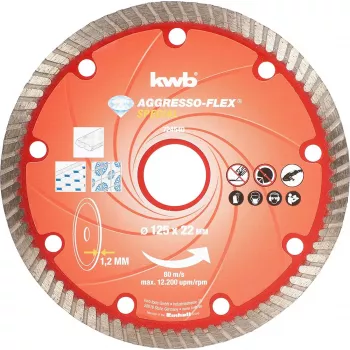 Griešanas disks KWB 724540 betonam, granītam, marmoram, flīzēm
