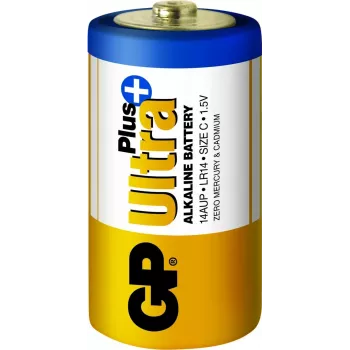 GP Ultra Plus Alkaline C vienreizējās lietošanas baterijas, 2 gab.