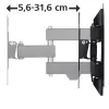Hama 00118101 TV sienas kronšteins 121.9 cm (48 collas) Melns
