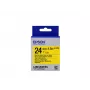 Epson LK-6YB2 magnētiskā lentes kasetne, melns uz dzeltena, 24mm x 1.5m