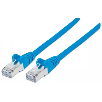 Intellinet tīkla vads, Cat6A, 15m, Zils, Varš, S/FTP, LSOH / LSZH, PVC, RJ45, Zeltīti kontakti, Aizsargvāciņš, Ar boot, Mūža garantija