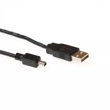USB kabelis ACT USB 2.0 A vīrietis - USB mini B vīrietis 1,80 m