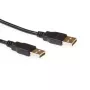 ACT USB 2.0 A vīriešu - A vīriešu 3.00 m, 3 m, USB A, USB A, USB 2.0, Melns