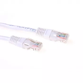 ACT IB5451 1,5 m U/UTP CAT5E balts savienojuma kabelis ar RJ45 savienotājiem