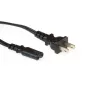 Strāvas vads ASV kontaktdakša ACT Powercord C7 melns 1,8 m