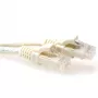 ACT Ivory 1 m U/UTP CAT6A patch vads, bezķēdes, ar RJ45 savienotājiem