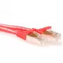 ACT Red 1 m SFTP CAT6A lēciena kabelis ar snagless RJ45 savienotājiem