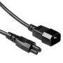 Strāvas vads C14 - C5 melns 0.5 m ACT Powercord AK5218