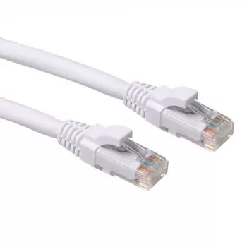 ACT White 20.00 m U/UTP CAT6A lēciena kabelis ar RJ45 savienotājiem (nesalaužams)