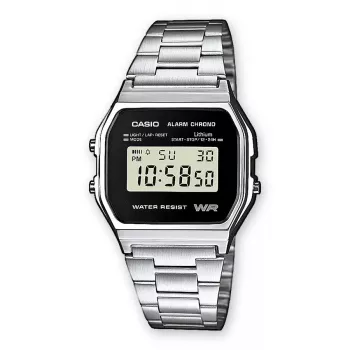 Pulkstenis rokas Unisex Casio A158WEA-1EF Elektronisks Melns