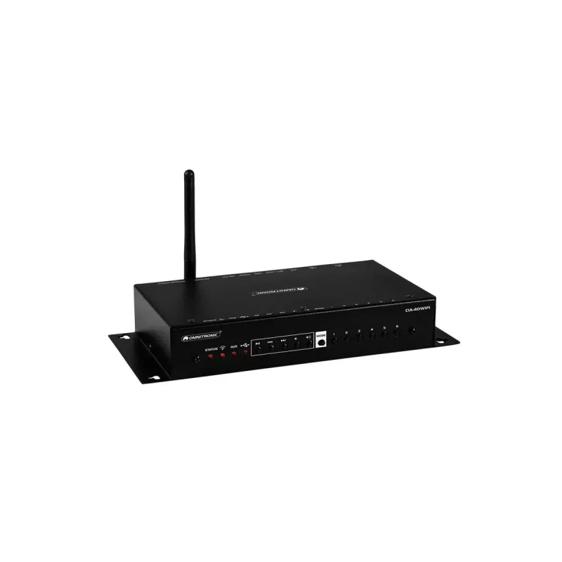 Pastiprinātājs Omnitronic CIA-40WIFI 3.0 kanāli Performance/stage Melns