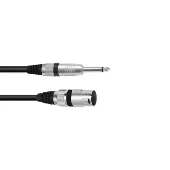 Audio kabelis Omnitronic 3022519D 10 m XLR 3-pin 6,35 mm Melns
