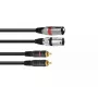Audio kabelis Omnitronic 3022522D 3 m 2 x XLR 2 x RCA Melns