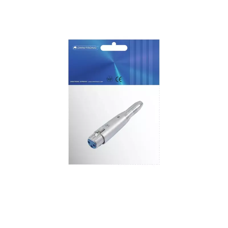 Adapteru pārveidotājs Omnitronic 30226555 (XLR uz 6,3 mm)