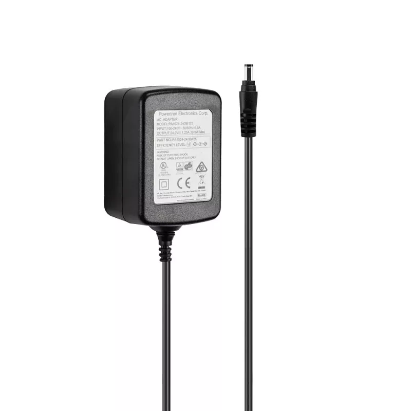 Lindy 24VDC 1.25A daudzvalstu barošanas bloks, 5.5/2.1mm, universāls, iekštelpām, 100-240V, 50/60Hz, 30W, 24V