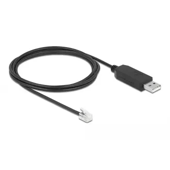 DeLOCK 66738 USB–RS-232 RJ10 adaptera kabelis Meade Autostar teleskopam