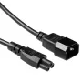 Strāvas vads C14 uz C5 1m ACT Melns 250V 2.5A