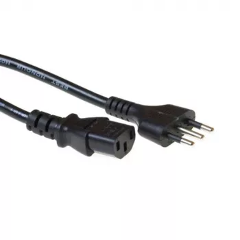 Strāvas kabelis ACT Powercord Itālijas spraudnis - C13 melns 1,8 m