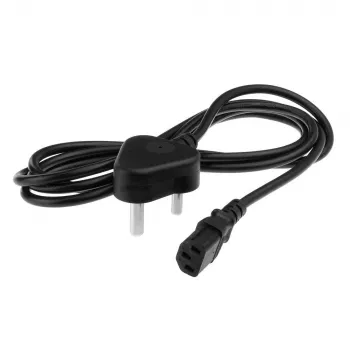 Strāvas vads ACT Powercord India/SA spraudnis - C13 melns 2,5 m