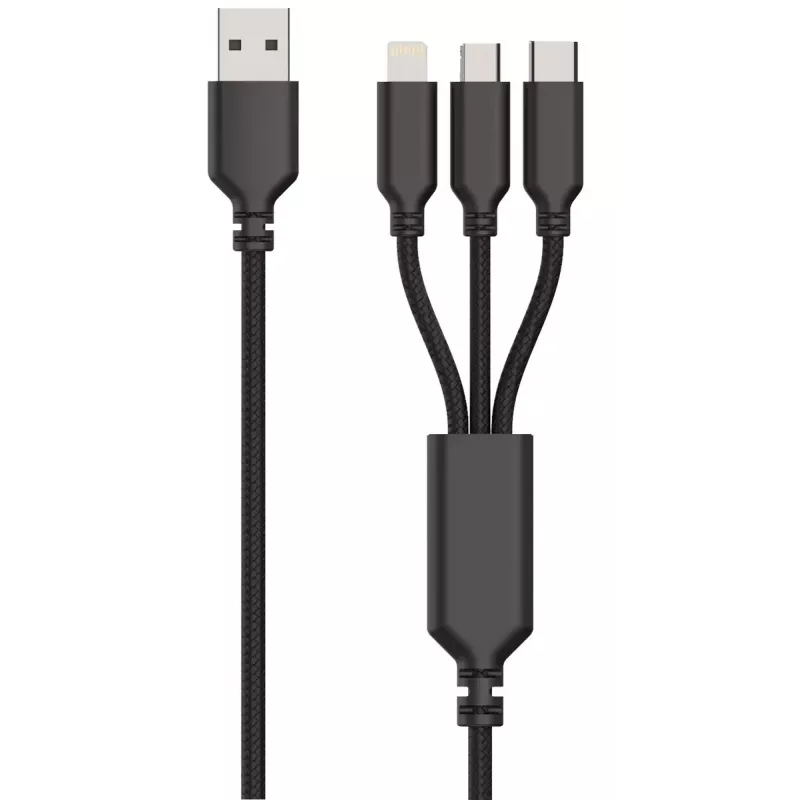 2GO 797257 Universāls melns lādētājs mobilajām ierīcēm AC iekštelpām 5V