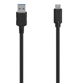 Hama 00300061 USB kabelis USB 3.2 Gen 1 (3.1 Gen 1) 1.5 m USB-C uz USB-A Melns
