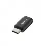 Hama 00300095 Mikro-USB B Adapter USB Type-C Vīriešu Melns