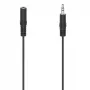 Audio kabelis Hama 00305029 2.5m 3.5mm vīrietis-sieviete Melns