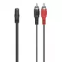 Audio kabelis Hama 00305040 3,5 mm sievišķais uz 2 x RCA vīrišķais Melns