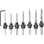Urbju komplekts KWB 513190 rūdīts tērauds 11mm dziļums 205mm augstums