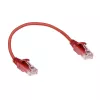 ACT Red 0,15 m LSZH U/UTP CAT6 datacentra plānā savienojuma kabeļa bezķēdes ar RJ45 savienotājiem