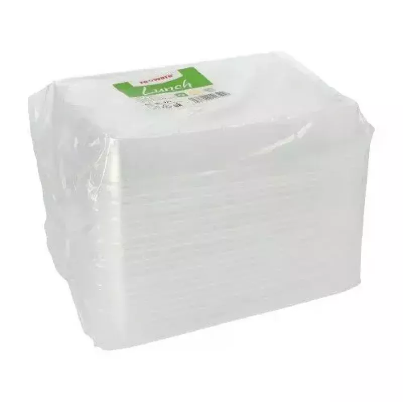 Papstar 96555 vienreizējās lietošanas pārtikas uzglabāšanas trauks Caurspīdīgs PET 234x187x20mm