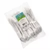 Vienreizējās lietošanas dakšiņas Papstar 96427, polipropilēns, 50 gab., baltas, 185 mm