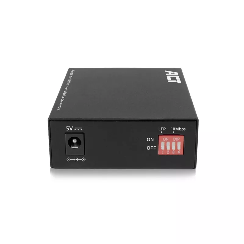 ACT AC4451 tīkla mediju pārveidotājs 1000 Mbit/s vienmodas daudzmodu melns