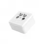 Hama 00205354 kontaktligzda 2x SAT + TV + Radio Balta