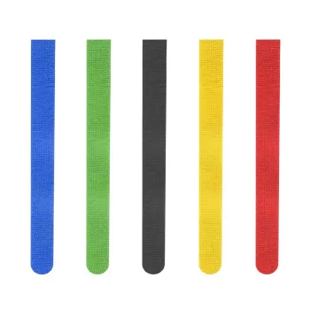 Hama 00221004 kabeļsaites ar Velcro 5 gab., daudzkrāsainas
