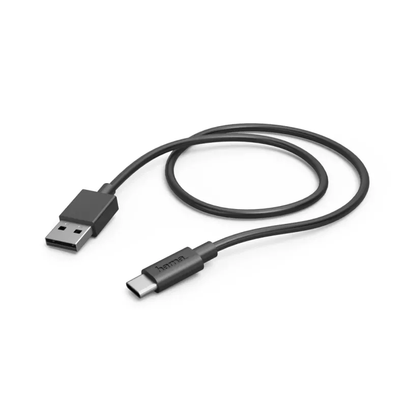 Hama 00201705 USB kabelis USB 2.0 0.5 m USB A USB C Melns