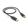 Hama 00201706 USB kabelis USB 2.0 0.5 m USB C Melns