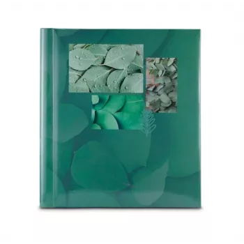 Fotoalbums HAMA Singo II Green — spirāles iesējums, 20 lapas, 280×310 mm