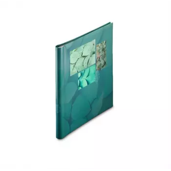 Fotoalbums HAMA Singo II Green — spirāles iesējums, 20 lapas, 280×310 mm