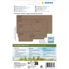 HERMA 2074 pašlīmējošās etiķetes noapaļots taisnstūris Pastāvīga Brūna 52x82 mm 96 gab.