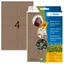 HERMA 2074 pašlīmējošās etiķetes noapaļots taisnstūris Pastāvīga Brūna 52x82 mm 96 gab.